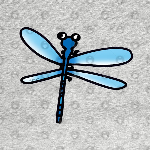 blue dragonfly by cartoonygifts